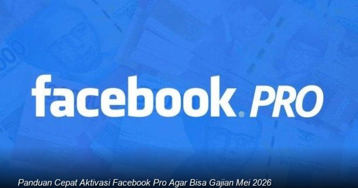 Ilustrasi tampilan layar smartphone menampilkan dasbor Facebook Professional Mode dengan notifikasi sukses pendaftaran untuk In-Stream Ads.