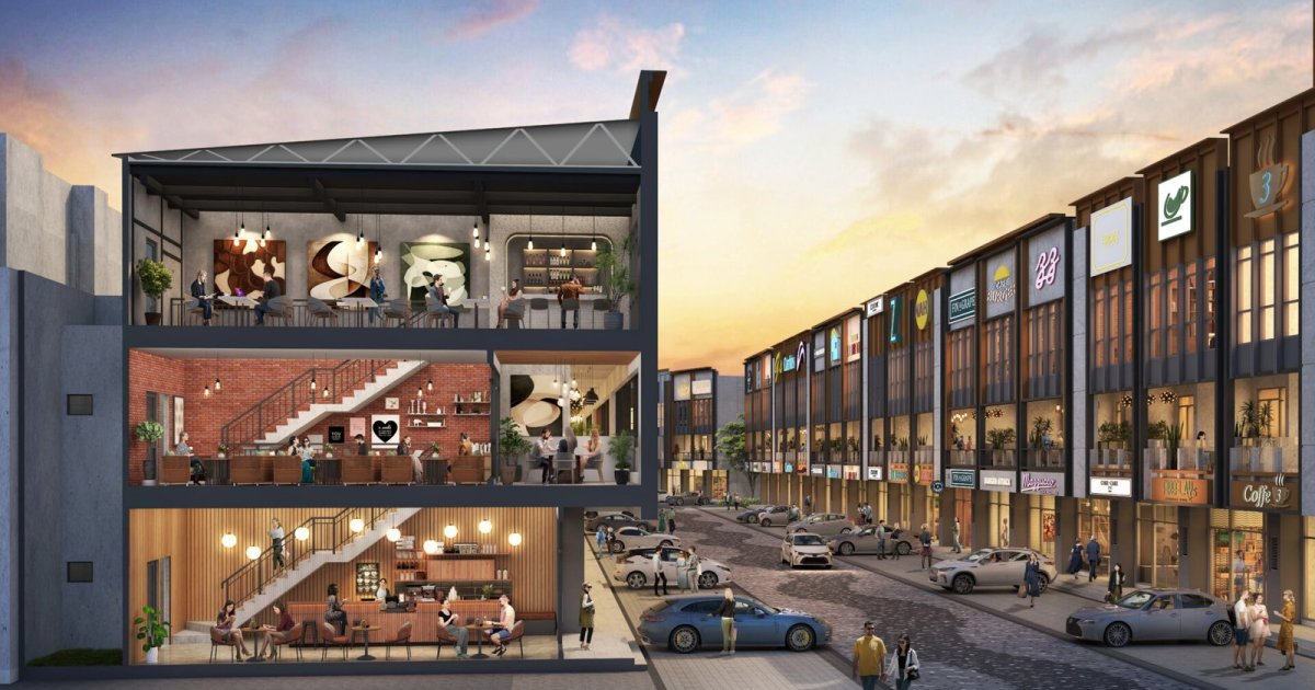 Emerald Commercial menghadirkan konsep sky terrace dan full facade untuk mendukung berbagai kebutuhan bisnis modern di Summarecon Crown Gading. (Foto: Dok. Summarecon)