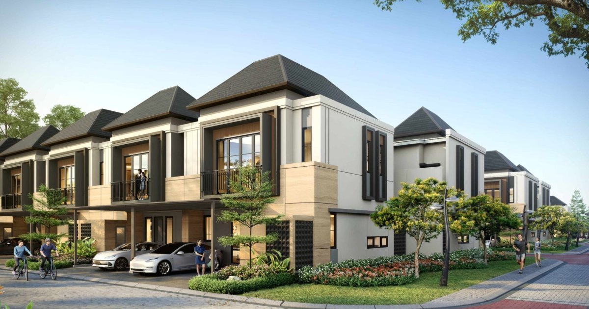 Artist impression Terravia Castilo BSD City, klaster hunian American Classic Modern terbaru dari Sinar Mas Land di kawasan township BSD City. (Foto: Dok. Sinar Mas Land)