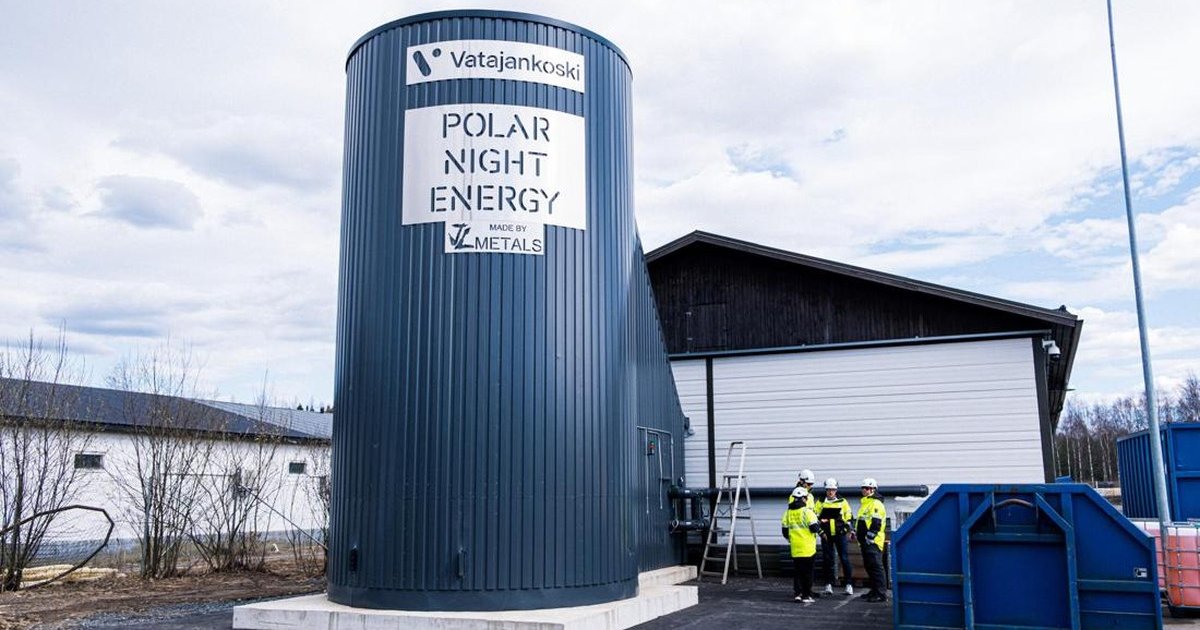 Foto: Pembangkit listrik tenaga pasir skala industri di Pornainen, Finlandia, dapat memenuhi kebutuhan pemanasan kota selama hampir satu bulan di musim panas dan hingga satu minggu di musim dingin. (Dok. Polar Night Energy)