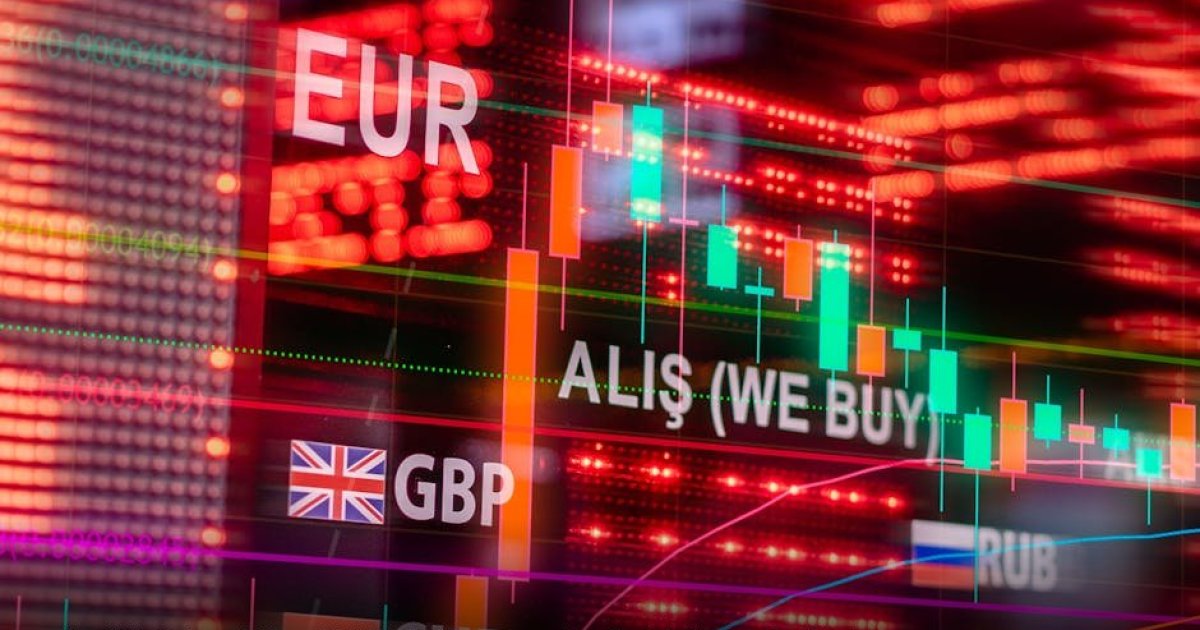 Tampilan chart candlestick saham berwarna hijau cerah yang menunjukkan tren kenaikan stabil di layar monitor modern bursa efek.