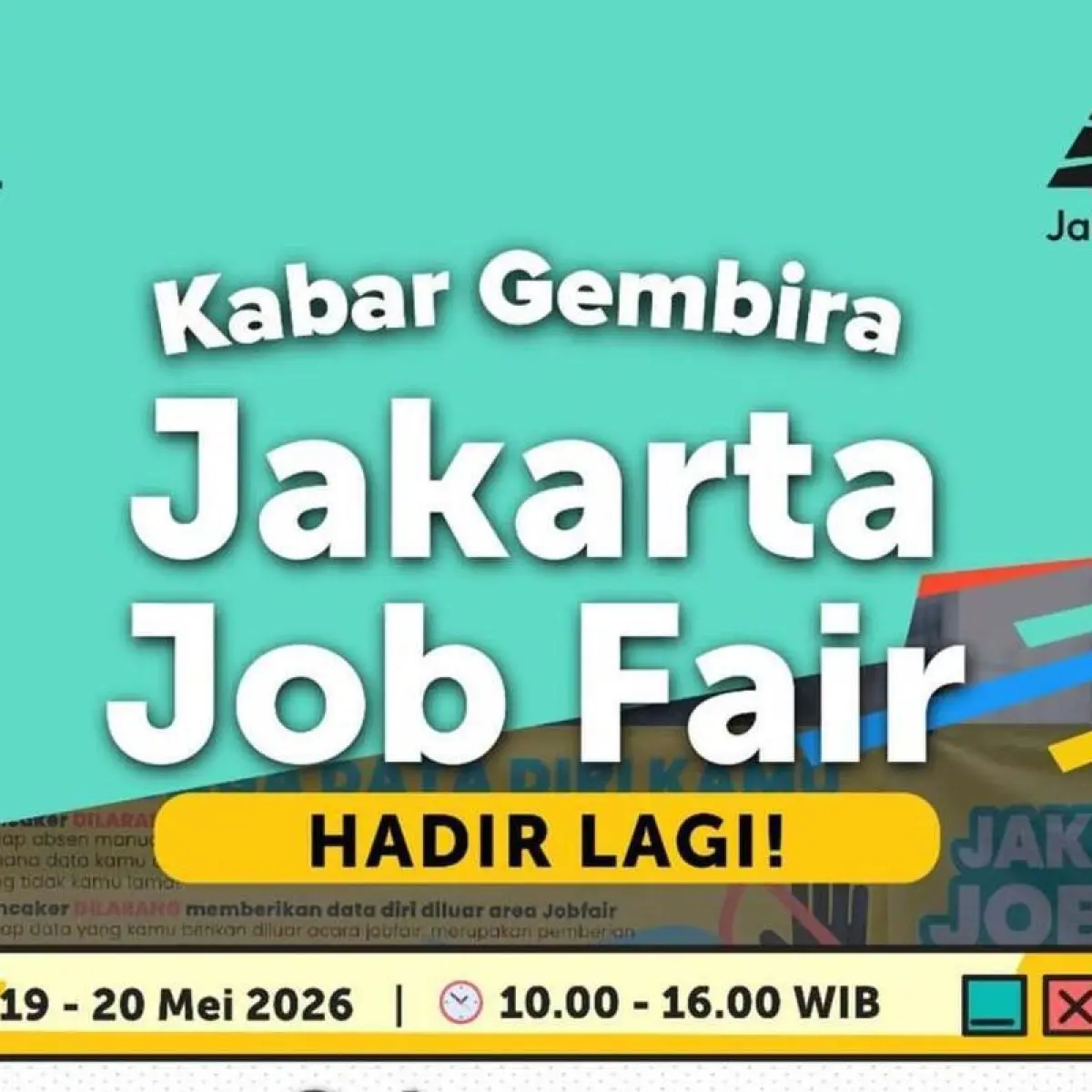 Pemprov DKI Jakarta Kembali Hadirkan Bursa Kerja Akbar, Targetkan Penyerapan Ribuan Tenaga Kerja Mei 2026