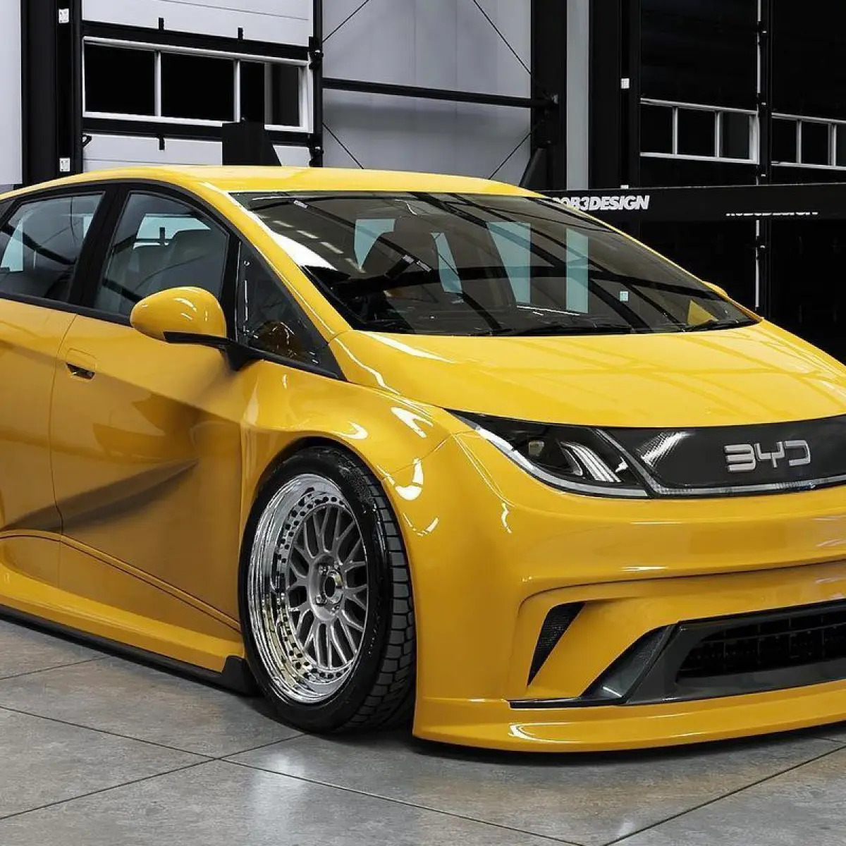 Transformasi Digital BYD Dolphin Jadi Hot Hatch Garang Bergaya Balap