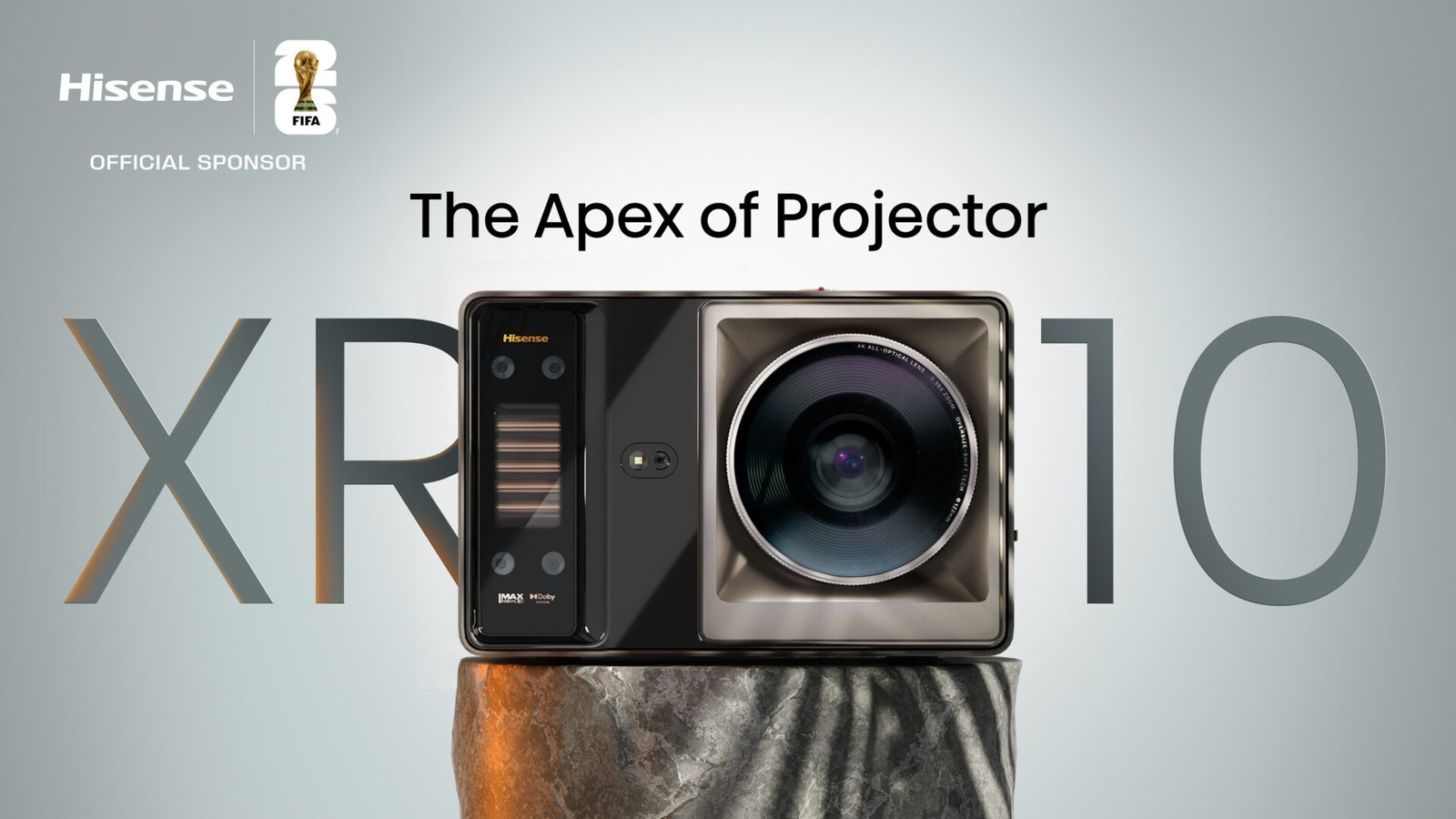 Hisense XR10 hadir sebagai proyektor laser premium dengan dukungan visual 4K, teknologi IMAX Enhanced, dan audio sinematik untuk pengalaman home cinema modern. (Foto: Dok. Hisense)