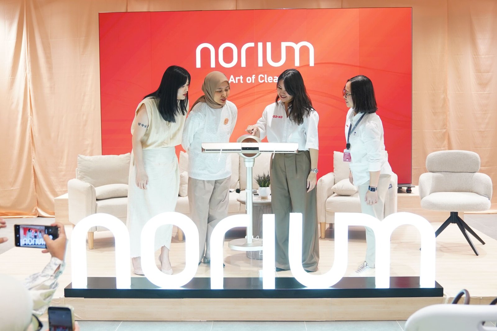 PT Aspirasi Hidup Indonesia Tbk melalui AZKO meluncurkan NORIUM, lini air treatment modern yang dirancang untuk meningkatkan kualitas udara pada hunian urban dan apartemen compact. (Foto: Dok. AZKO)