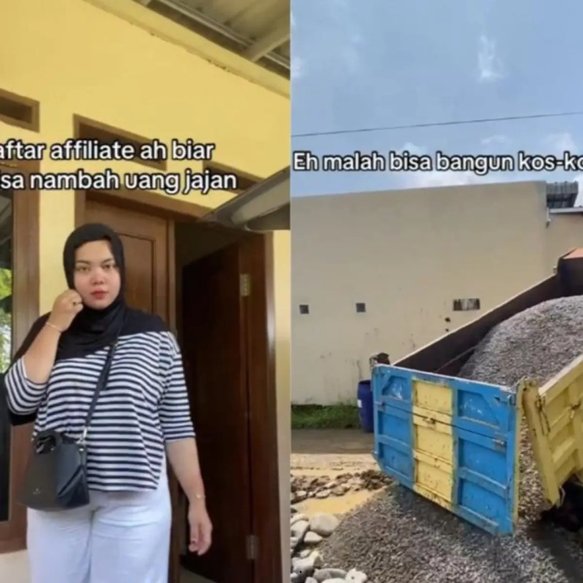 Niat awal cari uang jajan, wanita di Karawang ini sukses bangun aset kos-kosan berkat komisi affiliate TikTok fashion hingga Rp 3 Juta per hari. Foto: Dok. Instagram @riskawidsar.