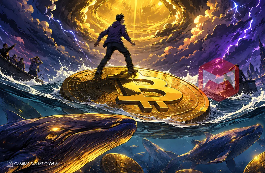 Konsentrasi Aliran Dana Investor Besar Bitcoin Melonjak, Pasar Kripto Waspadai Sinyal Misterius