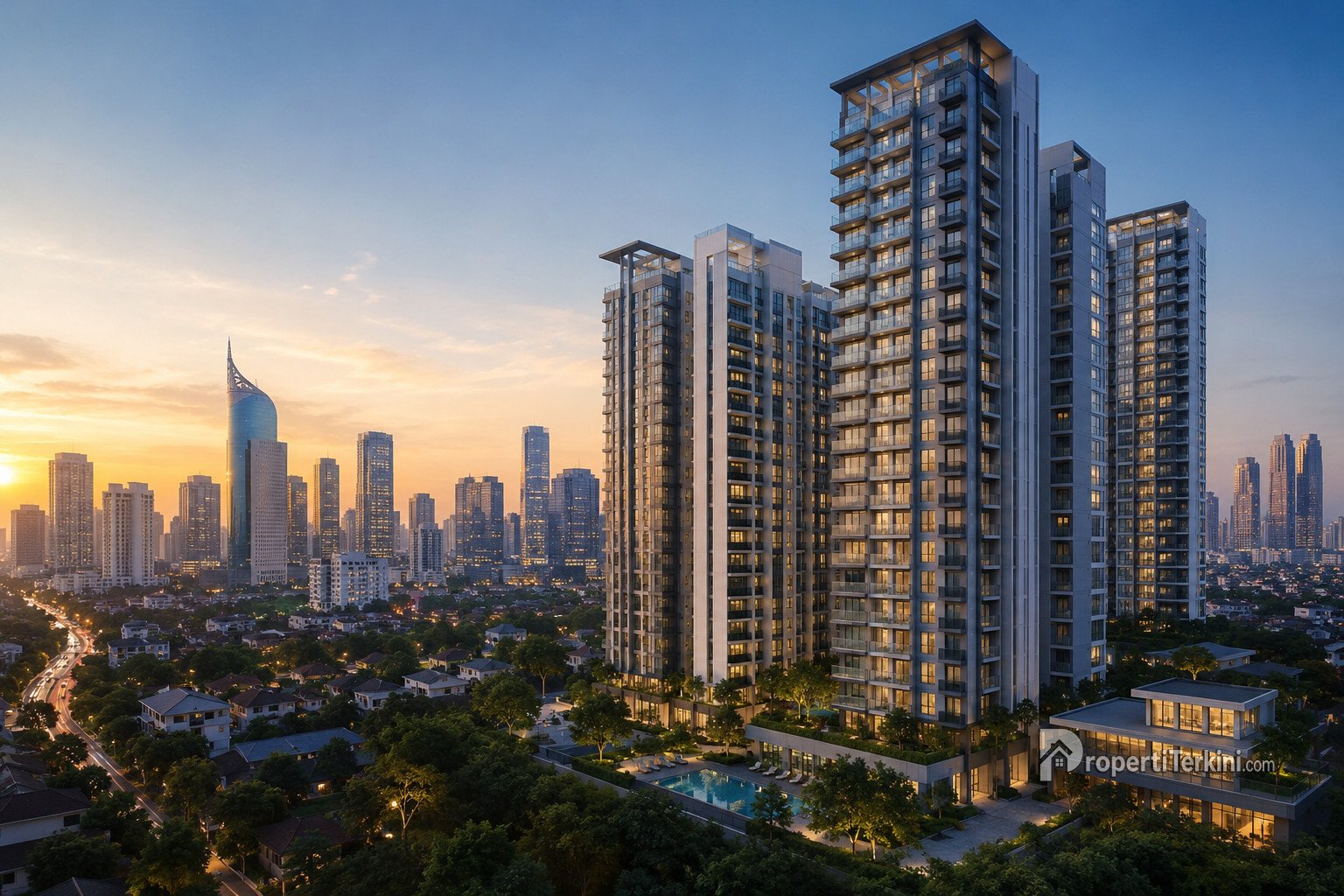 Permintaan apartemen Jakarta pada 2026 didominasi unit siap huni yang didukung insentif PPN DTP, sementara pengembang lebih fokus menghabiskan stok yang tersedia di pasar. (Ilustrasi/PropertiTerkini.com)