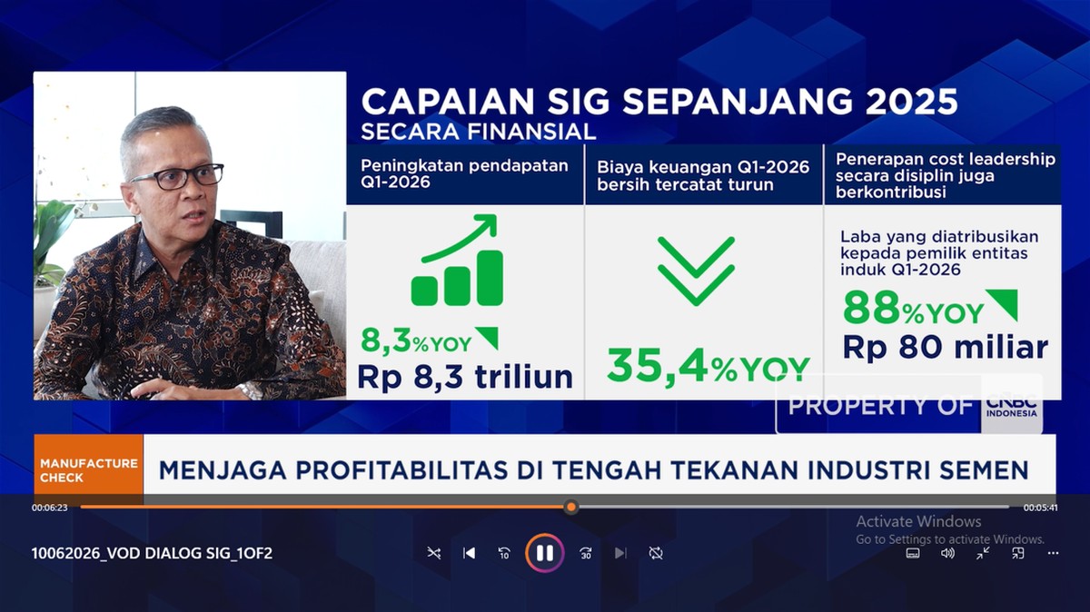 Strategi Tiga Pilar SIG Kejar Dominasi Pasar 50% dan Inovasi Semen Hijau Berdampak Global