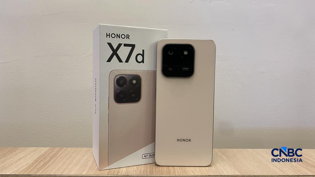 Foto: Smartphone Honor X7d. (CNBC Indonesia/Novina Putri Bestari)
