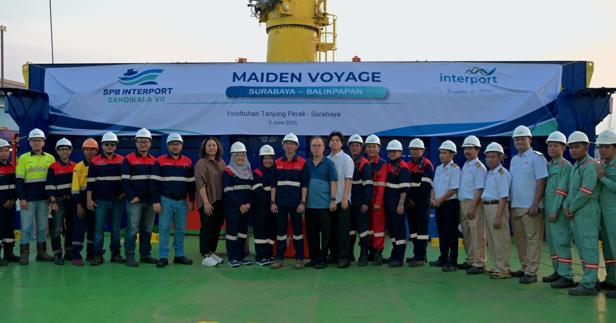 Perkuat Logistik Tambang, Kapal Interport Sandikala VII Mulai Berlayar