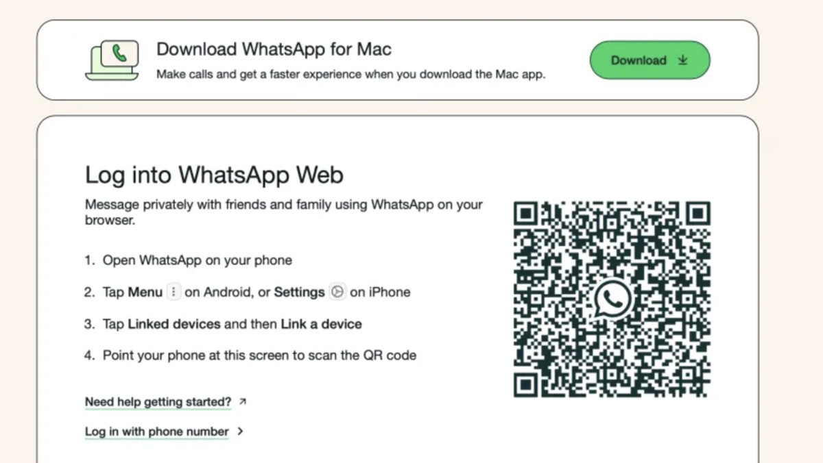 Foto: Whatsapp Web. (Istimewa)