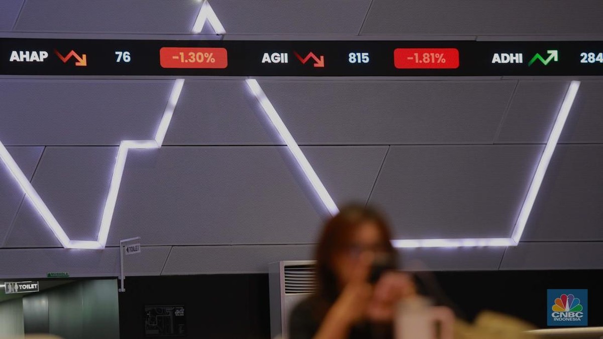 Foto: Pergerakan indeks Harga Saham Gabungan (IHSG), di Bursa Efek Indonesia, Jakarta, Selasa (9/9/2025). (CNBC Indonesia/Muhammad Sabki)