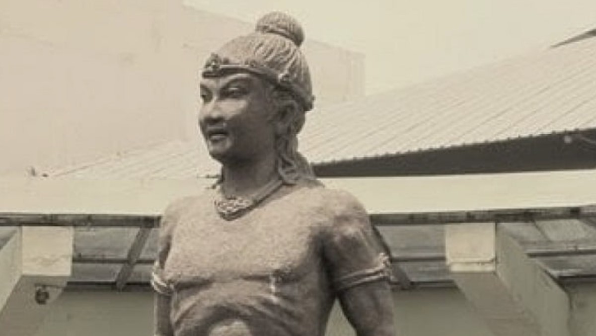 Foto: Patung Ken Arok, pendiri kerajaan Singasari. (Tangkapan Layar/istimewa).