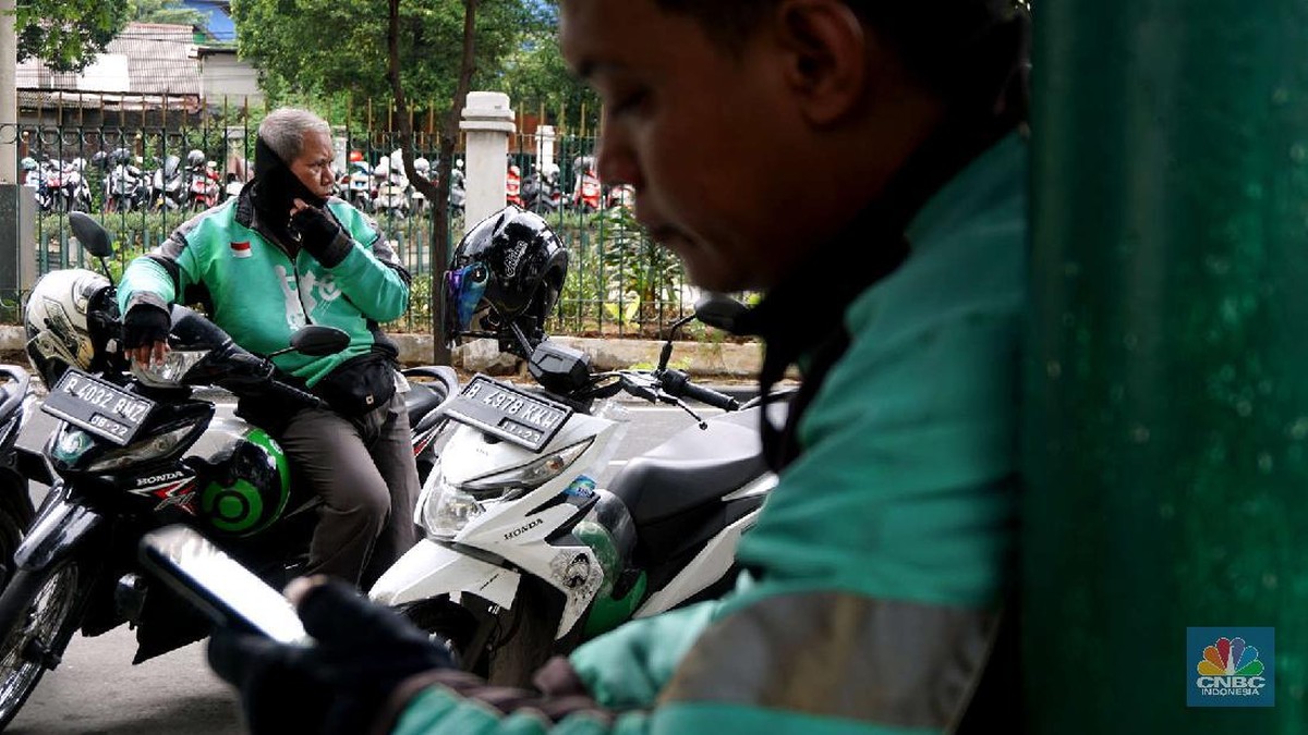 Foto: Ojek Online (CNBC Indonesia/Muhammad Sabki)