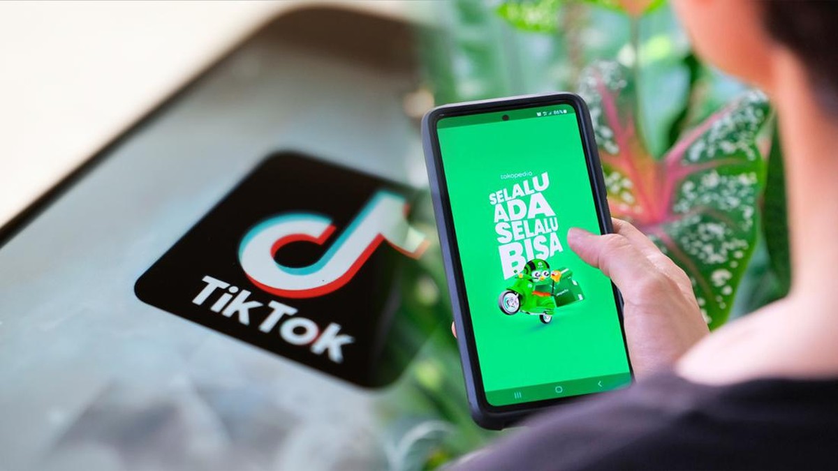 Foto: Foto kolase Tik Tok dan Tokopedia. (Dok. AP Photo, Tokopedia)