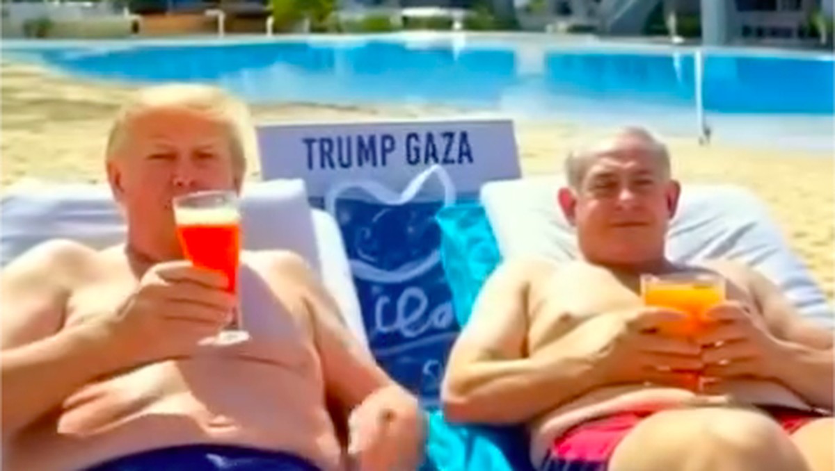 Foto: Presiden AS Donald Trump menggungah sebuah video yang tampaknya dibuat oleh AI tentang visinya untuk Jalur Gaza yang sedang berjuang. (Instagram/@realdonaldtrump)