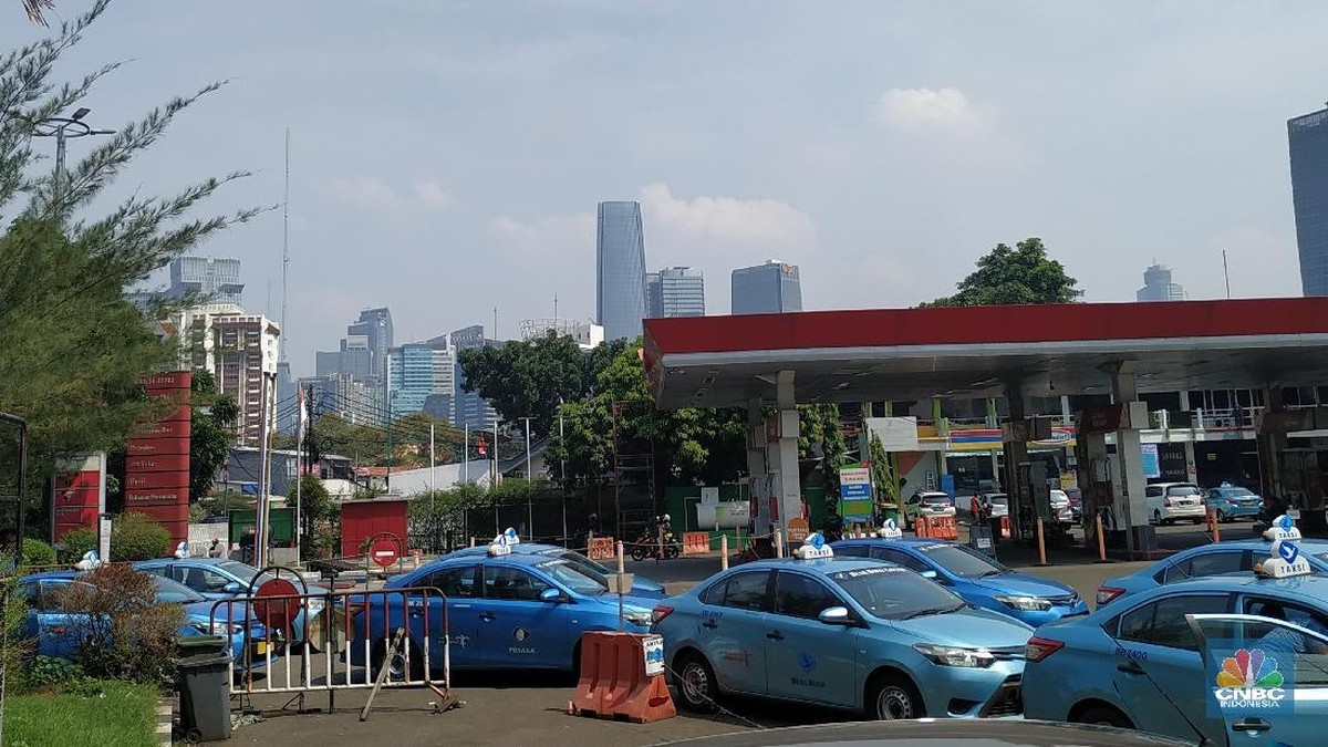 Foto: Suasana di Stasiun Pengisisan Bahan Bakar Gas (BBG). (CNBC Indonesia/Rahajeng Kusumo Hastuti)