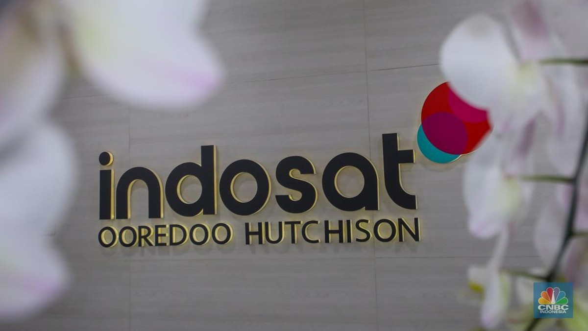 Foto: Indosat Ooredoo Hutchison. (CNBC Indonesia/Faisal Rahman)