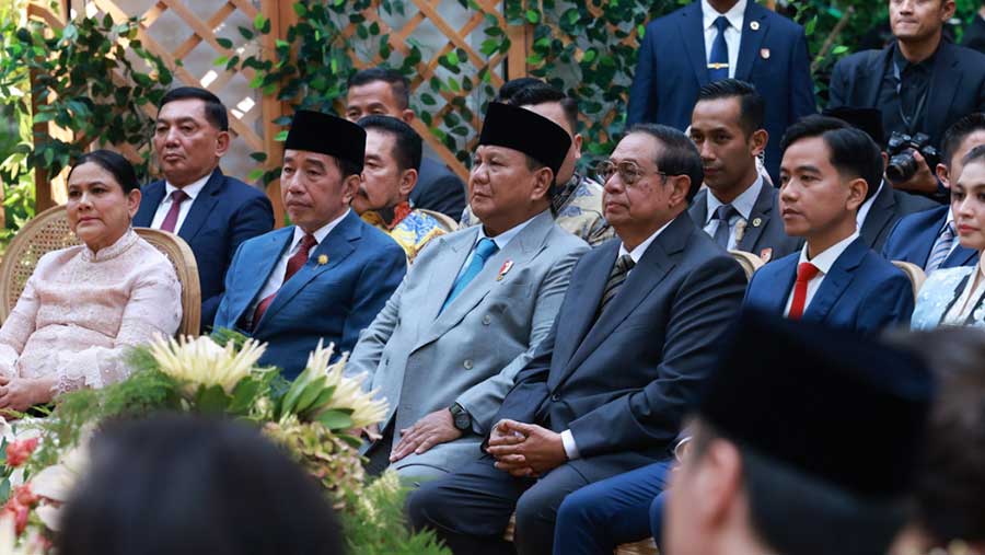 Momen Kebersamaan Tiga Presiden: Prabowo, Jokowi, dan SBY Berkumpul di Pesta Pernikahan