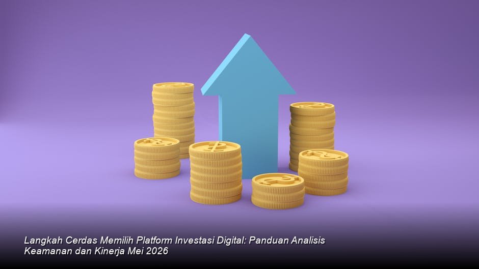 Grafik pertumbuhan indeks saham Indonesia yang menanjak tajam di depan gedung Bursa Efek dengan latar belakang matahari terbit.